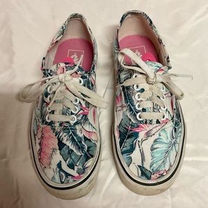 Vans Pink & Blue Tropical Lace Up